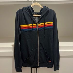 **BRAND NEW WITH TAGS** Aviator Nation 5 Stripe Zip-Up Hoodie